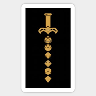 Bronze Dice Sword of the Fighter Sticker